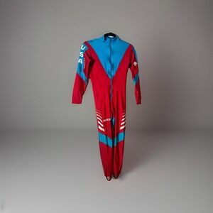 Vtg Descente One Piece Ski/Skate‎ Suit Mens 46 Colorblock USA Rare 80s 90s Japan
